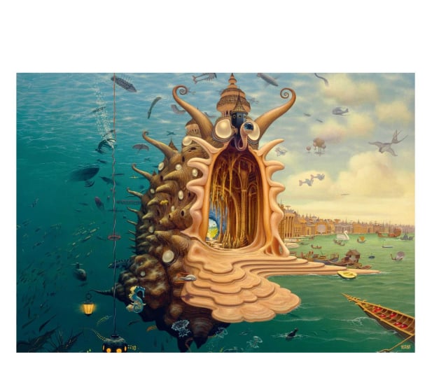 Merch Imagination Puzzle: Jacek Yerka Port / Harbor 1000 elementów - 1275296 - zdjęcie 5